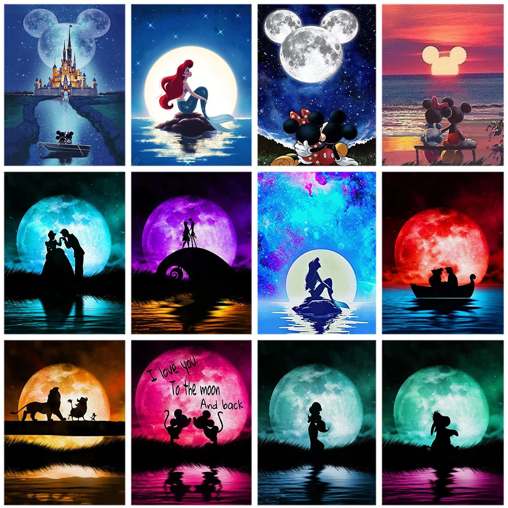 Disney DIY Diamond Painting Cross Stitch Cartoon Character Princess 5D Diamond Embroidery Needlework Kit Home Decoration Gift
Disney DIY Diamond Painting Cross Stitch Cartoon Character Princess 5D Diamond Embroidery Needlework Kit Home Decoration Gift