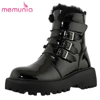 MEMUNIA Wool Snow Boots 2021 New Arrive Winter Shoes Women Square Heel Buckle Casual Shoes Patent Leather Ankle Boots Women
MEMUNIA Wool Snow Boots 2021 New Arrive Winter Shoes Women Square Heel Buckle Casual Shoes Patent Leather Ankle Boots Women