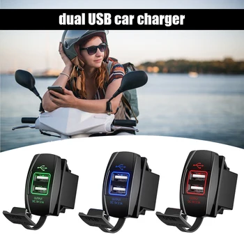 Universal 3.1A Ship Type Dual USB Car Charger Socket w/Cover for Car Mobile Phone Tablet Boat Motorcycle ATV 12-24V Car Charger
Universal 3.1A Ship Type Dual USB Car Charger Socket w/Cover for Car Mobile Phone Tablet Boat Motorcycle ATV 12-24V Car Charger