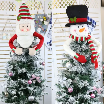 Christmas Tree Topper Star Santa Snowman Moose Ornaments Christmas Decorations Tree Top Hat Winter Party Cute Ornaments Pendant
Christmas Tree Topper Star Santa Snowman Moose Ornaments Christmas Decorations Tree Top Hat Winter Party Cute Ornaments Pendant