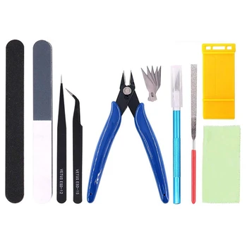 10 PCS Model Tools Kit Modeler Basic Tools Craft Set Hobby Building Tools Kit for Gundam Car Model Building Repairing and Fixing
10 PCS Model Tools Kit Modeler Basic Tools Craft Set Hobby Building Tools Kit for Gundam Car Model Building Repairing and Fixing