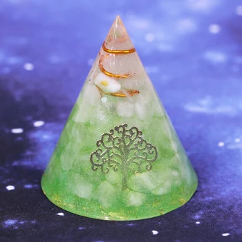 Green Orgonite Pyramid Tree of Life Natural White Crystal Energy Generator Pyramid for EMF Protection Chakra Healing Meditation
Green Orgonite Pyramid Tree of Life Natural White Crystal Energy Generator Pyramid for EMF Protection Chakra Healing Meditation