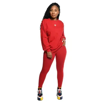 Autumn Winter 2 Piece Set Women Hoodies Tops Pants Lady Drawstring Trousers Tracksuit Sets O-Neck Casual Sport Suit Set
Autumn Winter 2 Piece Set Women Hoodies Tops Pants Lady Drawstring Trousers Tracksuit Sets O-Neck Casual Sport Suit Set