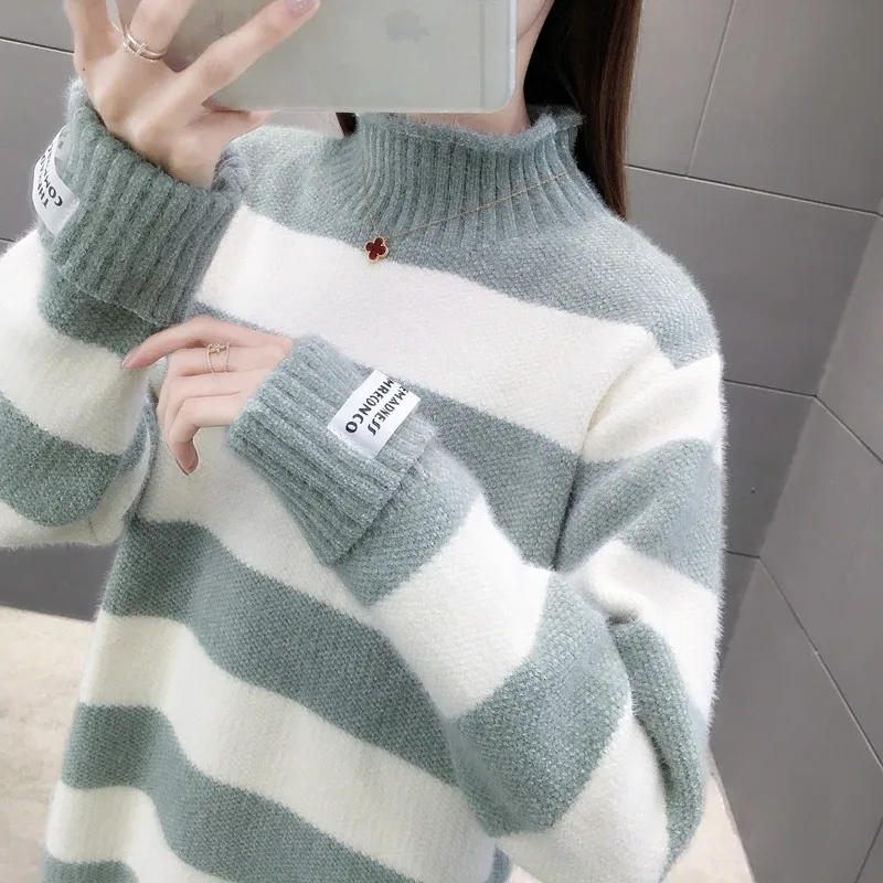 Women Turtleneck Women's Plus Size Knitted Turtleneck Winter Cashmere Sweater For Women Warm Black
Women Turtleneck Women's Plus Size Knitted Turtleneck Winter Cashmere Sweater For Women Warm Black