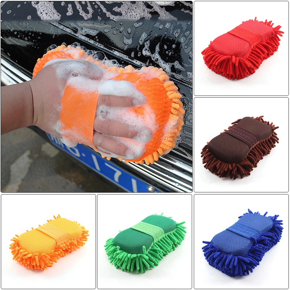 

Auto Microfiber Car Wash Microfiber Chenille Gloves Thick Car Cleaning Mitt Washing Supplies Wax Detailing Brush Care Glove