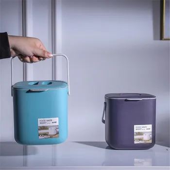 Kictchen Trash Can with Drain Basket for Kitchen Waste Plastic Sorting Recycling Bin Portable Waste Can with Hanlder and Lid
Kictchen Trash Can with Drain Basket for Kitchen Waste Plastic Sorting Recycling Bin Portable Waste Can with Hanlder and Lid