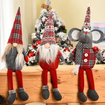 Merry Christmas Decorations for Home Happy New Year 2021 Red Gray Series Long Leg Santa Snowman Elk Doll Pendant Navidad Natal
Merry Christmas Decorations for Home Happy New Year 2021 Red Gray Series Long Leg Santa Snowman Elk Doll Pendant Navidad Natal
