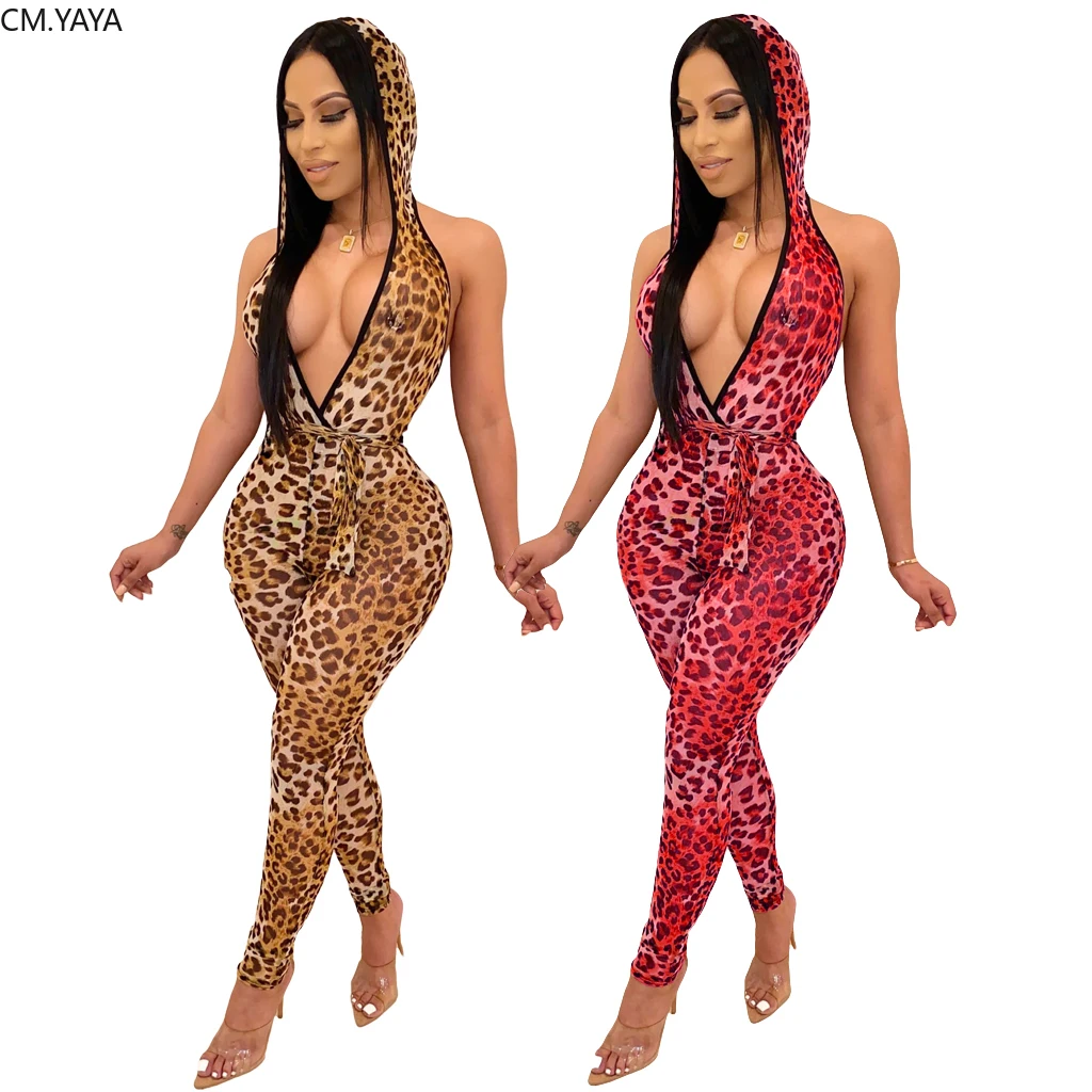 GL New Autumn Winter women Jumpsuits hooded deep v neck Sleeveless Backless Leopard print Outfits sexy nightclub Rompers M7262
GL New Autumn Winter women Jumpsuits hooded deep v neck Sleeveless Backless Leopard print Outfits sexy nightclub Rompers M7262