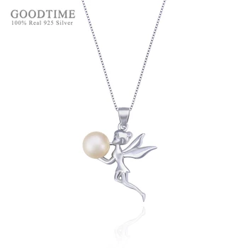 Noble Women Pure 925 Sterling Silver Necklace Zircon Pendant Little Angel Freshwater Pearl Pendant Clavicle Necklace For Lady
Noble Women Pure 925 Sterling Silver Necklace Zircon Pendant Little Angel Freshwater Pearl Pendant Clavicle Necklace For Lady