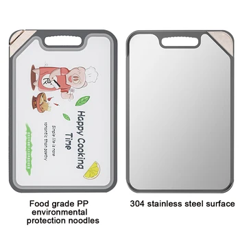 No Slip Stainless Steel Low Noise Multifunctional Home Kitchen Cutting Board Meat Chopping Double Sided Mould Proof Easy Clean 
No Slip Stainless Steel Low Noise Multifunctional Home Kitchen Cutting Board Meat Chopping Double Sided Mould Proof Easy Clean