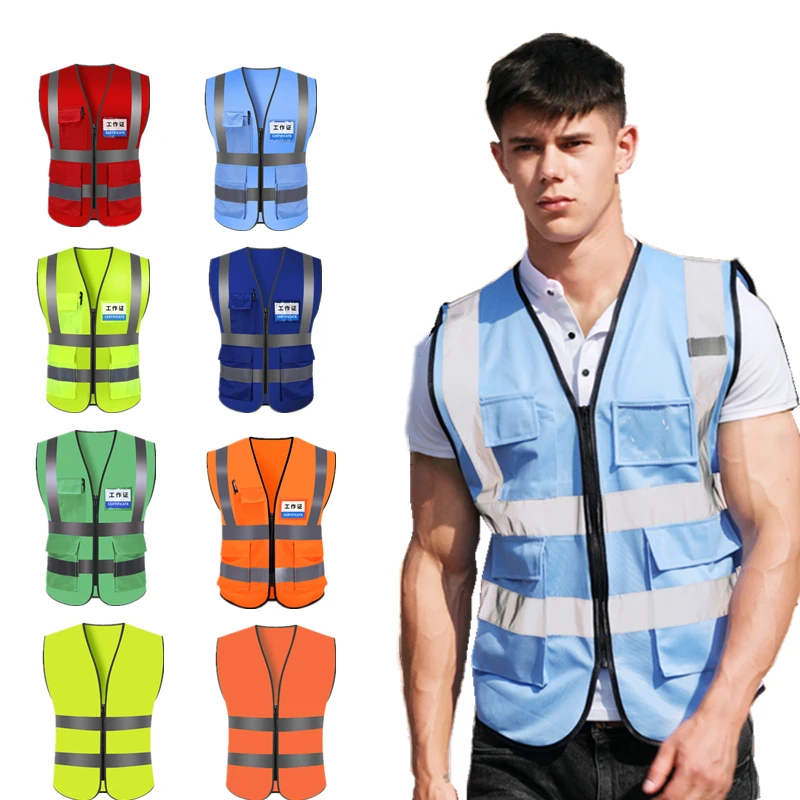 Unisex High Visibility Reflective Safety Vest Multi Pockets Workwear Safety Protective ClothingTraffic warning Mesh Waistcoat
Unisex High Visibility Reflective Safety Vest Multi Pockets Workwear Safety Protective ClothingTraffic warning Mesh Waistcoat