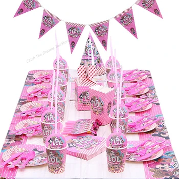 LOL Surprise Dolls Birthday Party Tableware Theme Decoration Supplies Holiday Cup Plate Spoon Cake Stand Activity Event Gifts
LOL Surprise Dolls Birthday Party Tableware Theme Decoration Supplies Holiday Cup Plate Spoon Cake Stand Activity Event Gifts