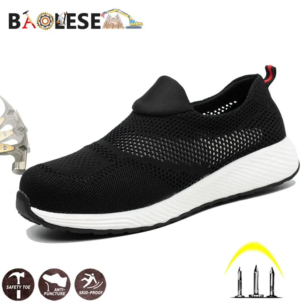 BAOLESEM Summer Man Safety Shoes Steel Cap Toe Anit-smashing Mesh Breathable Upper Lightweight Men Work Boots Man Safety Shoes
BAOLESEM Summer Man Safety Shoes Steel Cap Toe Anit-smashing Mesh Breathable Upper Lightweight Men Work Boots Man Safety Shoes