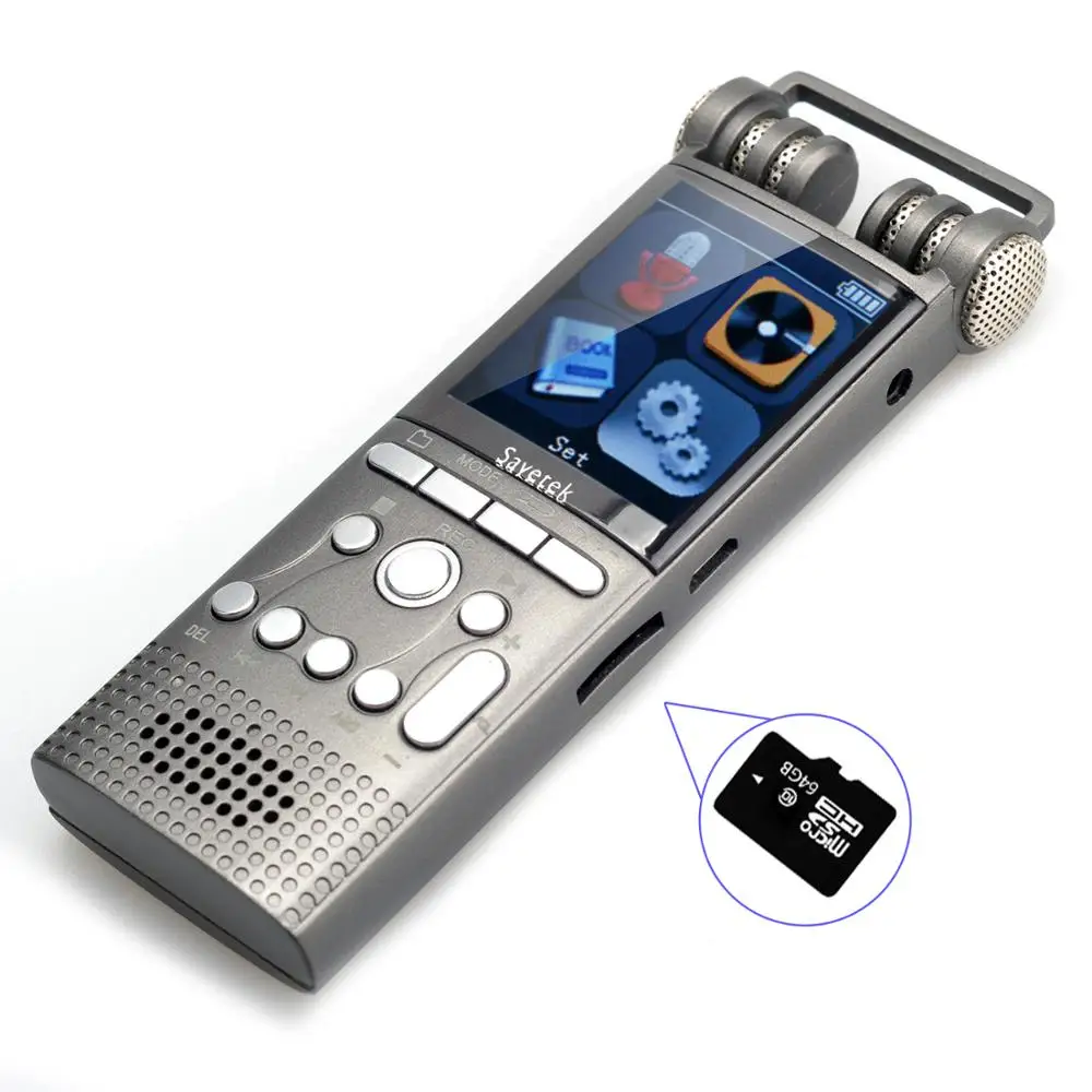 Профессиональный голосовой активированный цифровой Аудио Диктофон 16 ГБ 8 32 USB