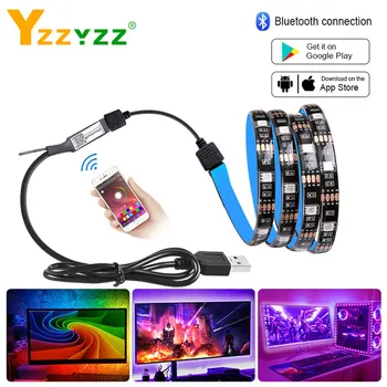 Bluetooth Control Night Light RGB Flexible Diode Tape 5V USB 5050SMD RGB LED Strip Light for Bed Living Room Baby Night Security
Bluetooth Control Night Light RGB Flexible Diode Tape 5V USB 5050SMD RGB LED Strip Light for Bed Living Room Baby Night Security
