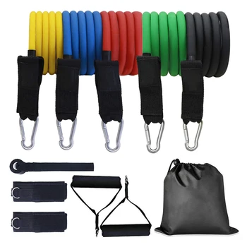 11x Resistance Band TPE Elastic Pull Rope Home Gym Fitness Equipment Tool
11x Resistance Band TPE Elastic Pull Rope Home Gym Fitness Equipment Tool