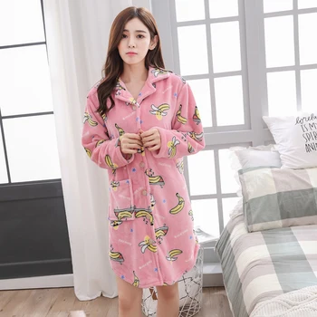 Winter Coral Fleece Nightwear Warm Robe Sleepwear Pyjamas Women Home Clothing sleep tops night wear robe plus size 4xl 5XL
Winter Coral Fleece Nightwear Warm Robe Sleepwear Pyjamas Women Home Clothing sleep tops night wear robe plus size 4xl 5XL