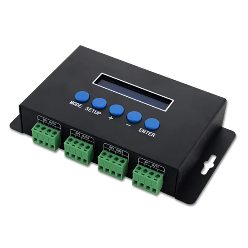 BC-204 Eternet protocol input;680pixels*4CH+ One port(1X512 Channels) output DC5V -24V Artnet to SPI/DMX pixel light controller
BC-204 Eternet protocol input;680pixels*4CH+ One port(1X512 Channels) output DC5V -24V Artnet to SPI/DMX pixel light controller