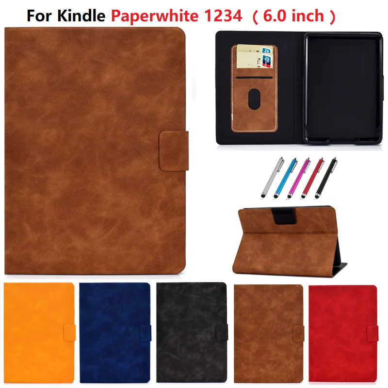 Чехол-книжка из ТПУ для Amazon 2018 Kindle Paperwhite 4 10 поколения чехол 1 2 3 с ручкой |