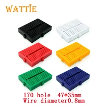 Syb-170 mini bread board experimental board circuit board 35x47mm 6 color 
Syb-170 mini bread board experimental board circuit board 35x47mm 6 color