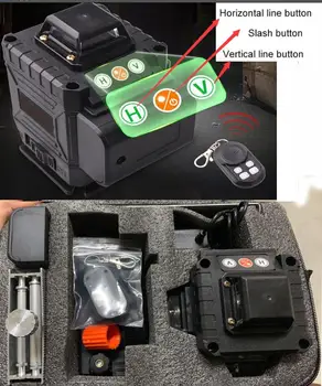 Professional 16 Line 4D laser level 360 Vertical And Horizontal Laser Level Self-leveling Cross Line 4D Laser Level with outdoor
Professional 16 Line 4D laser level 360 Vertical And Horizontal Laser Level Self-leveling Cross Line 4D Laser Level with outdoor