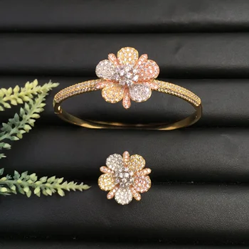 Lanyika Fashion Jewelry Romantic Exquisite Blossoming Begonia Plated Party Romantic Bangle With Ring Banquet Daily Best Gift
Lanyika Fashion Jewelry Romantic Exquisite Blossoming Begonia Plated Party Romantic Bangle With Ring Banquet Daily Best Gift