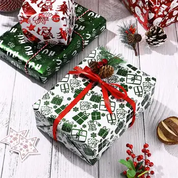 EXCEART 4pcs Christmas Foil Wrapping Paper Fashion Festive Patterned Gift Wrapping Paper Wrappers for Candy Packaging Decoration
EXCEART 4pcs Christmas Foil Wrapping Paper Fashion Festive Patterned Gift Wrapping Paper Wrappers for Candy Packaging Decoration