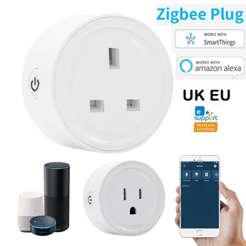 eWelink ZigBee Smart Plug UK US Socket For Alexa Samsung SmartThings gateway hub AC 90-250V 10A Amazon Echo voice control
eWelink ZigBee Smart Plug UK US Socket For Alexa Samsung SmartThings gateway hub AC 90-250V 10A Amazon Echo voice control