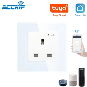 ACCKIP Wifi Smart Socket UK Qatar Plug Outlet Works With Google Home Alexa Tuya APP For Home Automation Malaysia Hongkong Plug
ACCKIP Wifi Smart Socket UK Qatar Plug Outlet Works With Google Home Alexa Tuya APP For Home Automation Malaysia Hongkong Plug