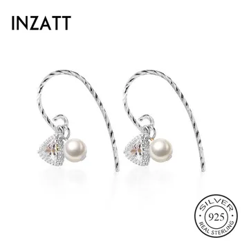 INZATT Real 925 Sterling Silver Geometry Zircon Stud Earring For fashion Women Birthday part Cute Fine Jewelry Accessories Gift 
INZATT Real 925 Sterling Silver Geometry Zircon Stud Earring For fashion Women Birthday part Cute Fine Jewelry Accessories Gift