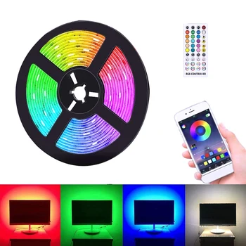 Wedding Home Indoor Decorations 5m LED Waterproof RGB String Lamps Bluetooth Remote Control Ribbon Tape Light Background 
Wedding Home Indoor Decorations 5m LED Waterproof RGB String Lamps Bluetooth Remote Control Ribbon Tape Light Background