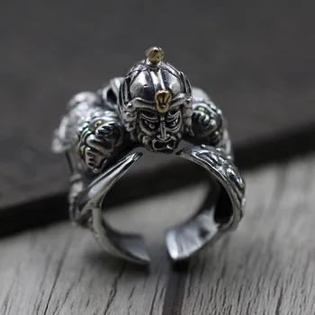 Thai Silver Unique Personality Changsheng General Zhao Zilong Ring Ring men's Ring S925 Sterling Silver
Thai Silver Unique Personality Changsheng General Zhao Zilong Ring Ring men's Ring S925 Sterling Silver