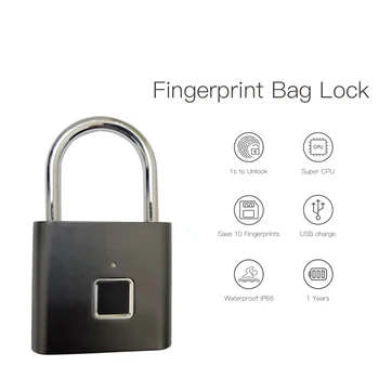 Keyless USB Rechargeable Door Lock Fingerprint Smart Padlock Quick Unlock Security Keyless Fingerprint Smart Padlock
Keyless USB Rechargeable Door Lock Fingerprint Smart Padlock Quick Unlock Security Keyless Fingerprint Smart Padlock