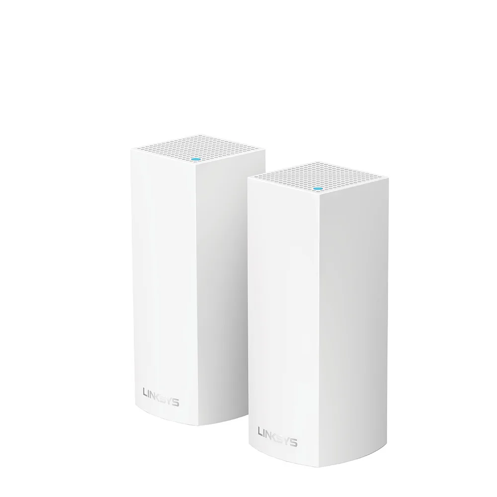 Linksys WHW0302 (AC4400) Velop Intelligent Mesh Router, Tri-Band Home Mesh WiFi System for Whole-Home WiFi Network, 2-Pack White
Linksys WHW0302 (AC4400) Velop Intelligent Mesh Router, Tri-Band Home Mesh WiFi System for Whole-Home WiFi Network, 2-Pack White