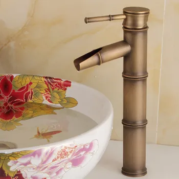 Full-copper European-style antique faucet retro-bamboo knot heightening single-hole basin art basin top basin cold and hot fauce
Full-copper European-style antique faucet retro-bamboo knot heightening single-hole basin art basin top basin cold and hot fauce