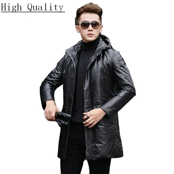 Genuine Sheepskin Leather Jacket Men Autumn Winter Men Down Jacket Long Coat Jackets Veste En Cuir Homme YY1038B KJ1489
Genuine Sheepskin Leather Jacket Men Autumn Winter Men Down Jacket Long Coat Jackets Veste En Cuir Homme YY1038B KJ1489