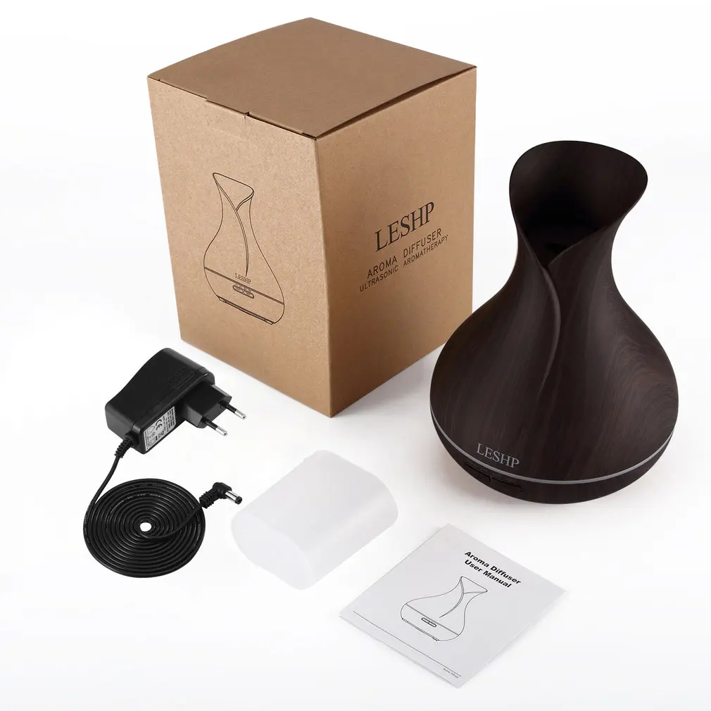 LESHP Vase Air Purifier Electric Oil Burner Aroma Diffuser Ultra-quiet Auto-off Humidifier Aromatherapy Dark wood grain
LESHP Vase Air Purifier Electric Oil Burner Aroma Diffuser Ultra-quiet Auto-off Humidifier Aromatherapy Dark wood grain