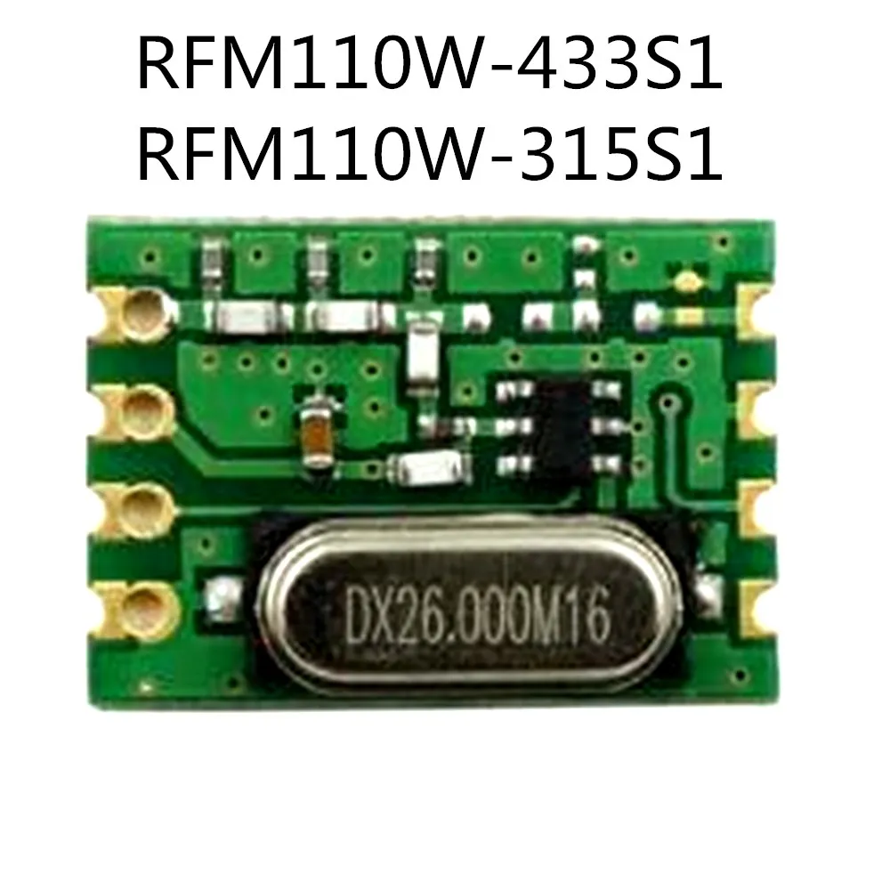 

RFM110W-433S1 RFM110W-315S1 RFM110 13dBm high reliability, high performance, configuration free OOK transmitter module