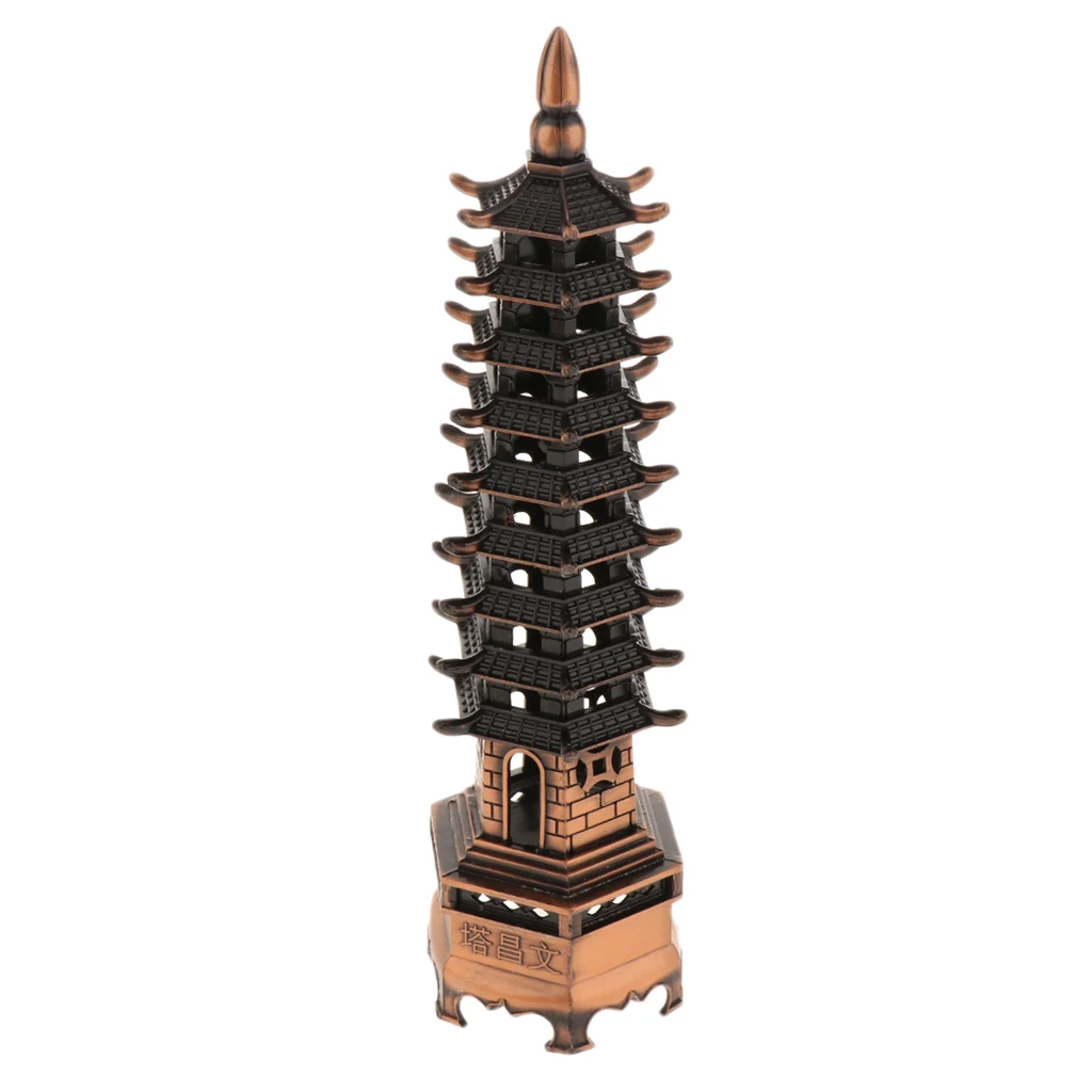 Classic Vintage Chinese Wenchang Fengshui Towers Zinc Alloy Model for Home Office Coffee Bar Decor Ornaments Classic Vintage Chinese Wenchang Fengshui Towers Zinc Alloy Model for Home Office Coffee Bar Decor Ornaments