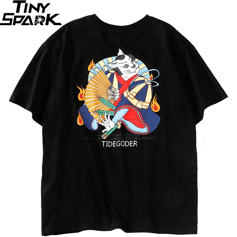 Фото Мужская футболка в стиле хип-хоп уличная с коротким рукавом | Мужские футболки (4000520048101)