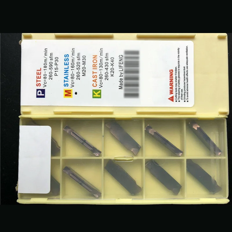 10pcs/kit MGMN300-H LF6018 Inserts For Stainless Steel, Cast Iron Processing