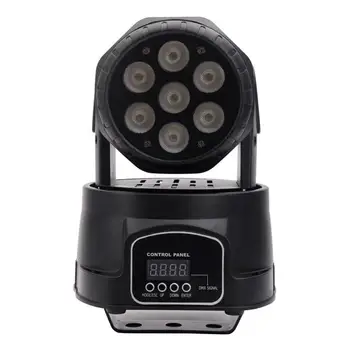 80W 7-RGBW LED Auto / Voice Control DMX512 Mini Moving Head Stage Lamp (AC 110-240V) Black
80W 7-RGBW LED Auto / Voice Control DMX512 Mini Moving Head Stage Lamp (AC 110-240V) Black