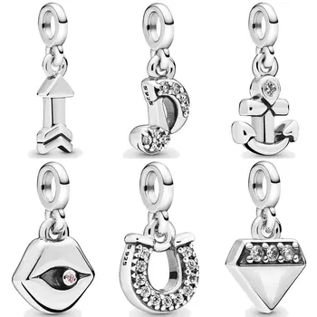 My Musical Note Anchor Bright Diamond Horseshoe Lips Dangle Arrow Pendant Bead 925 Sterling Silver Me Charm Fit Bracelet Jewelry
My Musical Note Anchor Bright Diamond Horseshoe Lips Dangle Arrow Pendant Bead 925 Sterling Silver Me Charm Fit Bracelet Jewelry