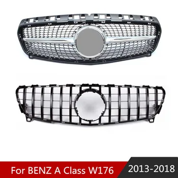 For Mercedes W176 GT Front grille grill look ABS Silver Diamond Grille Without Sign For A Class W176 grills 2013-2018
For Mercedes W176 GT Front grille grill look ABS Silver Diamond Grille Without Sign For A Class W176 grills 2013-2018