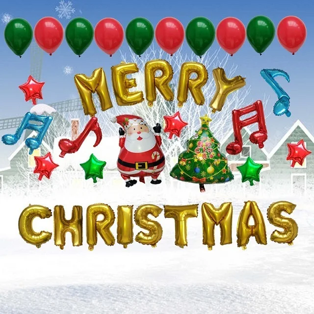 number christmas balloons christmas decorations for home gifts