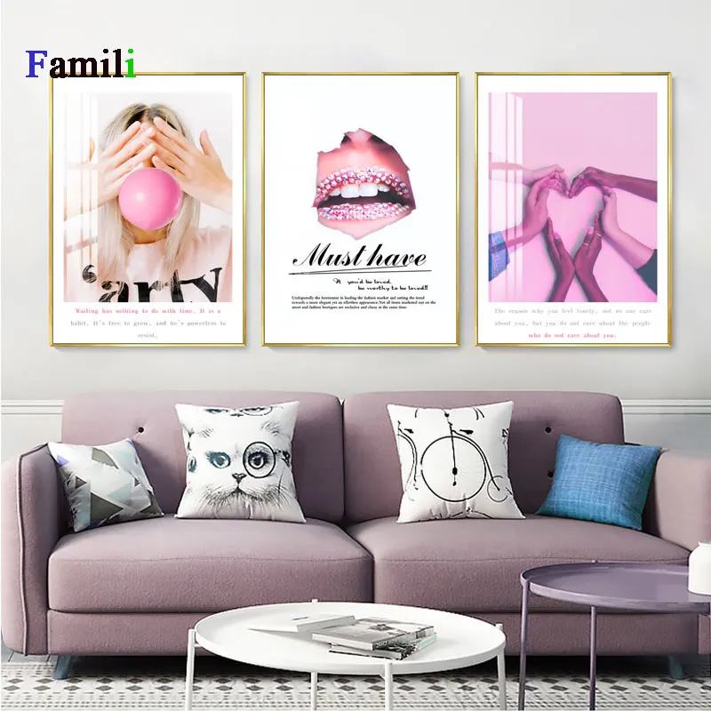 Modern style Posters And Prints Nordic Poster Pink Abstract Painting Art Letter Quadro Wall Pictures For Living Room Unframed
Modern style Posters And Prints Nordic Poster Pink Abstract Painting Art Letter Quadro Wall Pictures For Living Room Unframed
