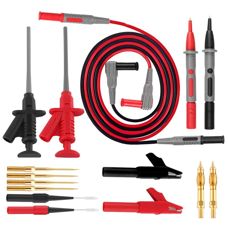 Auto Repair Tool Multimeter Meter Pen Line Test Kit, Digital Multimeter Lead, With Alligator Clip, Multi-Function Test Probe Tip
Auto Repair Tool Multimeter Meter Pen Line Test Kit, Digital Multimeter Lead, With Alligator Clip, Multi-Function Test Probe Tip