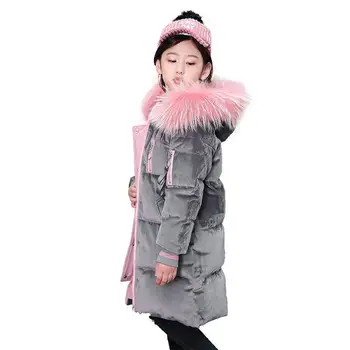 Cold Winter Coat Girls Warm Clothes 5-14year Infant Coat 2019 Kids Thicken Jacket Hooded Xmas Snowsuit Pink collars long Outwear
Cold Winter Coat Girls Warm Clothes 5-14year Infant Coat 2019 Kids Thicken Jacket Hooded Xmas Snowsuit Pink collars long Outwear