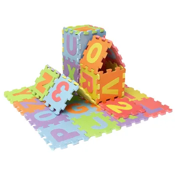 36pcs Puzzle Number Letter Alphabet Eva Foam Mat Children Soft Developing Crawling Baby Play Pad Floor Rugs For Baby Game
36pcs Puzzle Number Letter Alphabet Eva Foam Mat Children Soft Developing Crawling Baby Play Pad Floor Rugs For Baby Game