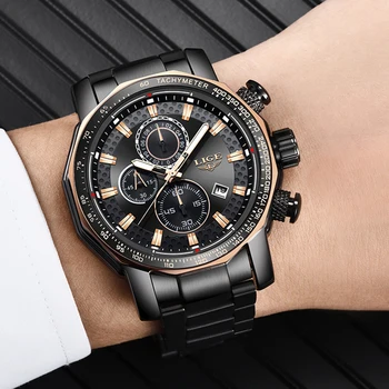 LIGE Top Brand Luxury Mens Fashion Watch Men Sport Waterproof Quartz Watches Men All Steel Army Military Watch Relogio Masculino 
LIGE Top Brand Luxury Mens Fashion Watch Men Sport Waterproof Quartz Watches Men All Steel Army Military Watch Relogio Masculino